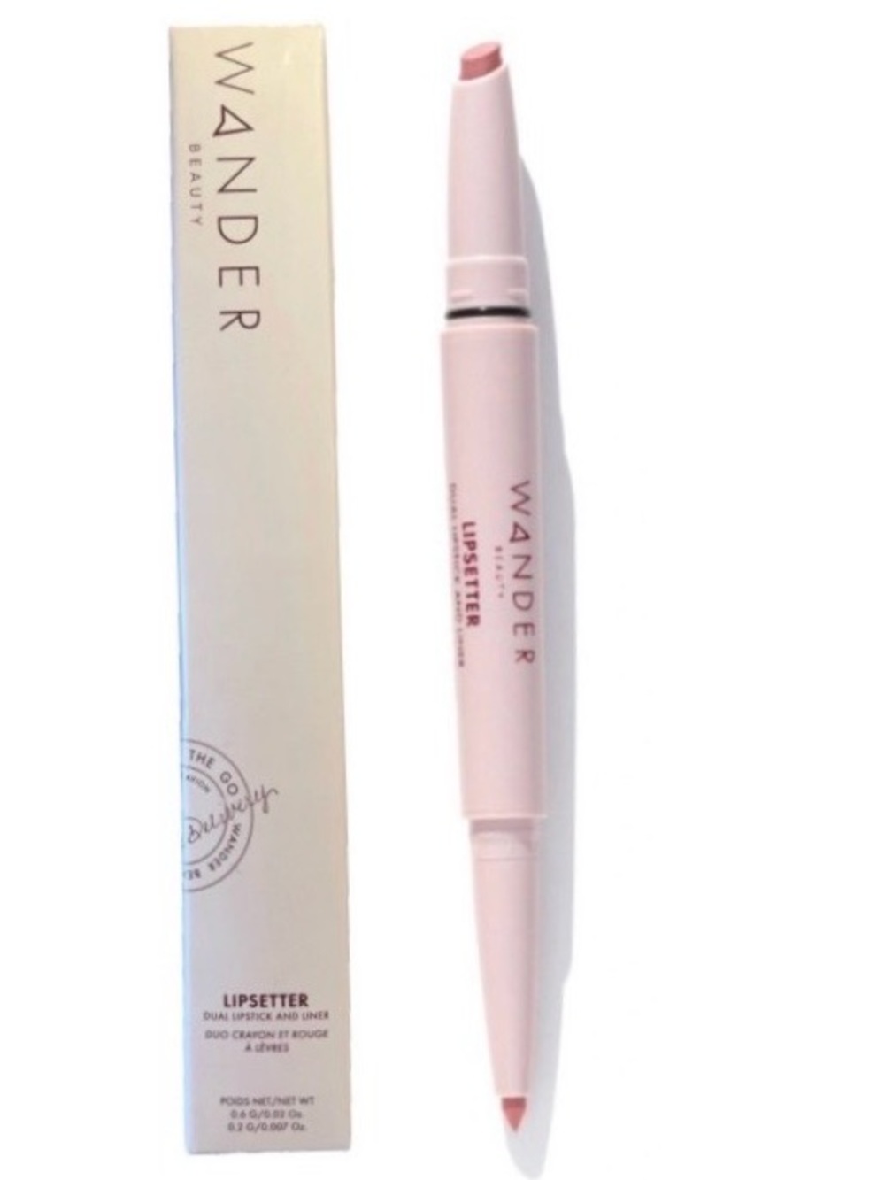 Wander Beauty Lipsetter Dual Lipstick / Lip Liner - Bohemian Blush Full Size NIB